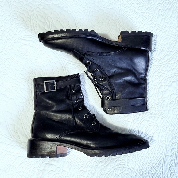 Rachel Comey Dame Leather Combat Boots - Picture 7 of 11